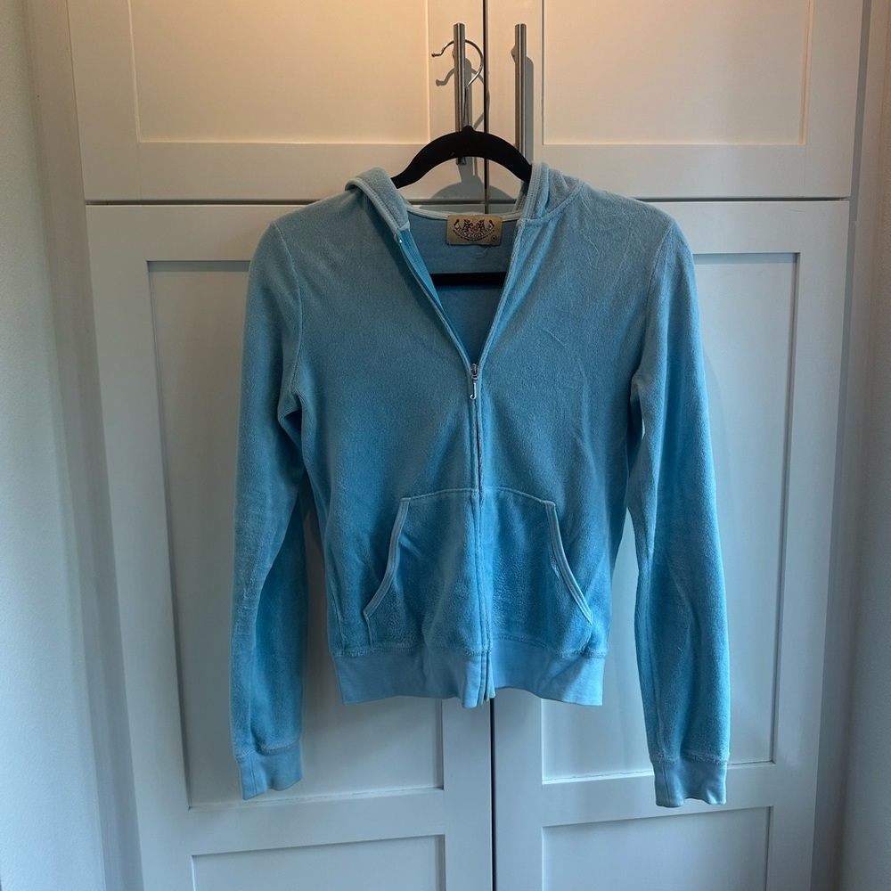 Juicy Couture Y2K Blue Hoodie Sweatshirt